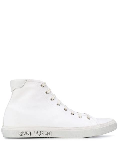 ysl malibu black leather high top|Saint Laurent High.